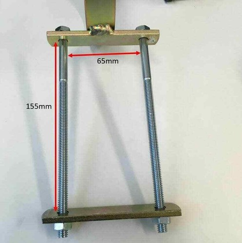 Pole Carrier with Brackets (200cm x 15cm x 3mm wall) - Picture 5 of 5