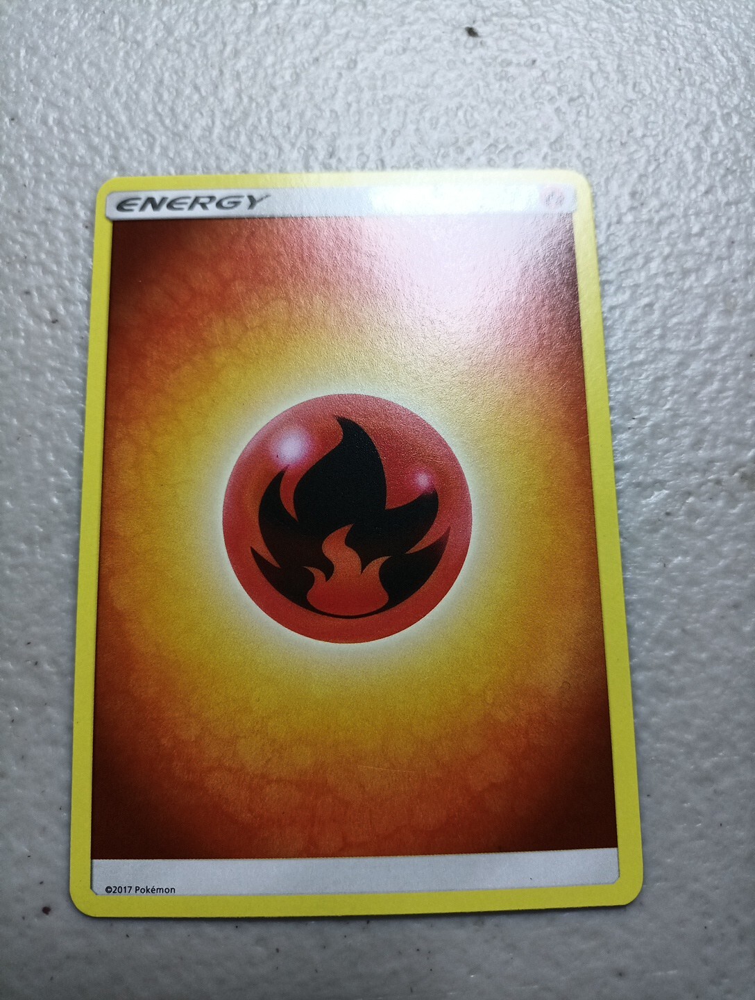 Pokémon TCG Card Fire Energy 2017 Pokemon Sun & Moon