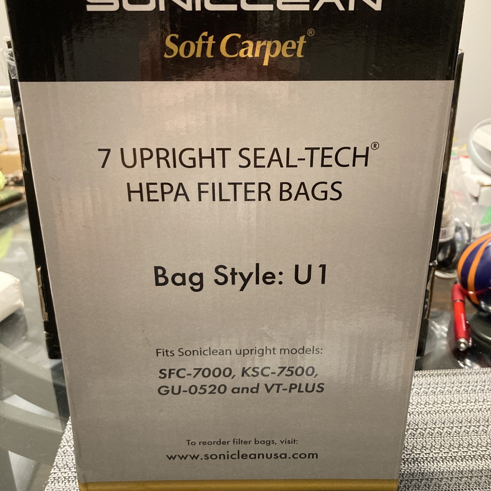 Box of 7 Soniclean U1. SUF0520 HEPA Filter Bags , VT Plus & Galaxy Uprights NEW eBay