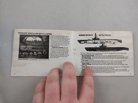 Silent Service (Nintendo NES) Instruction Manual ONLY - Heavy staining