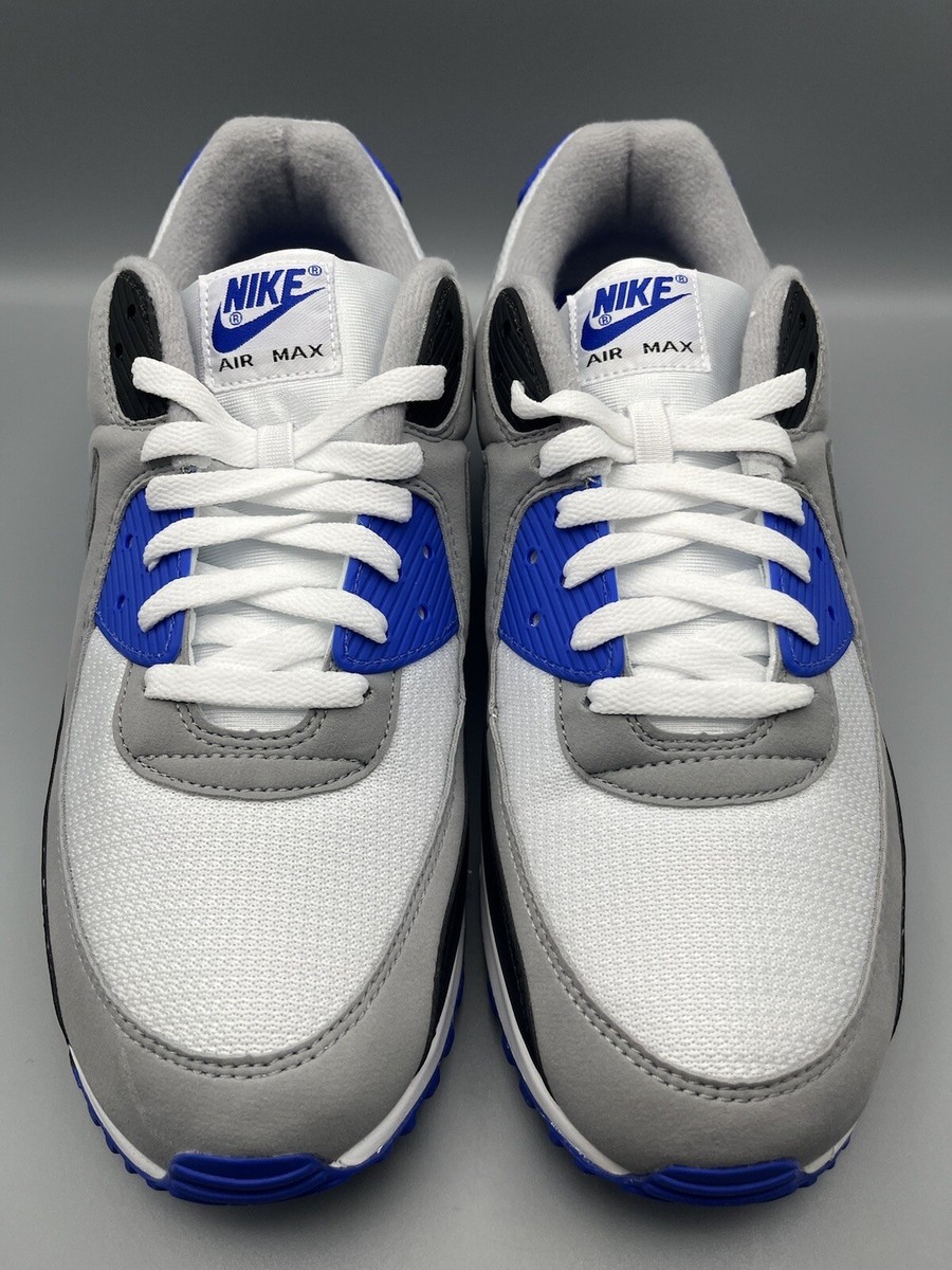 Nike Air Max 90 OG White Black Hyper Royal Men's Size 13 US Nike Air Max 90 OG White Black Hyper Royal Men's Size 13 US