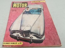 Feb 1955 Modern Motor Magazine DAIMLER CONQUEST ROADSTER Fiat Standard Diesel