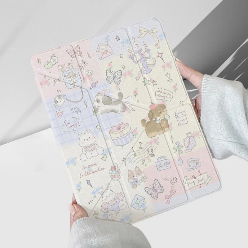 Cartoon Case for Ipad 5 6 7 8 Pro 2021 2024 Air 1 2 3 4 Shockproof Kawaii Animal - Image 4 of 4