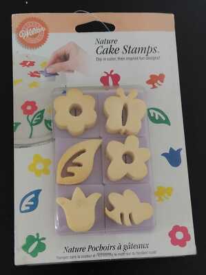 Wilton Natur Cake Stamps Druckstempel 6 Stück für Deko