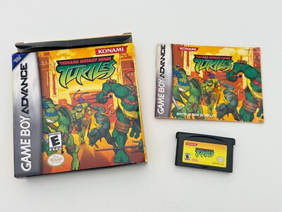 Teenage Mutant Ninja TURTLES (Nintendo Game Boy Advance GBA) Authentic Complete*