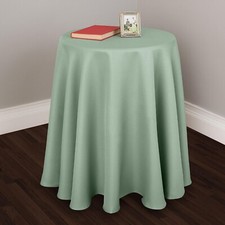 Essential Home Lincoln Navy or Teal 70" Round Tablecloth