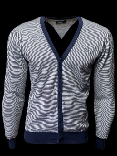 Cardigan pullover uomo casual lana merino FRED PERRY M1236 taglia M - Foto 1 di 4