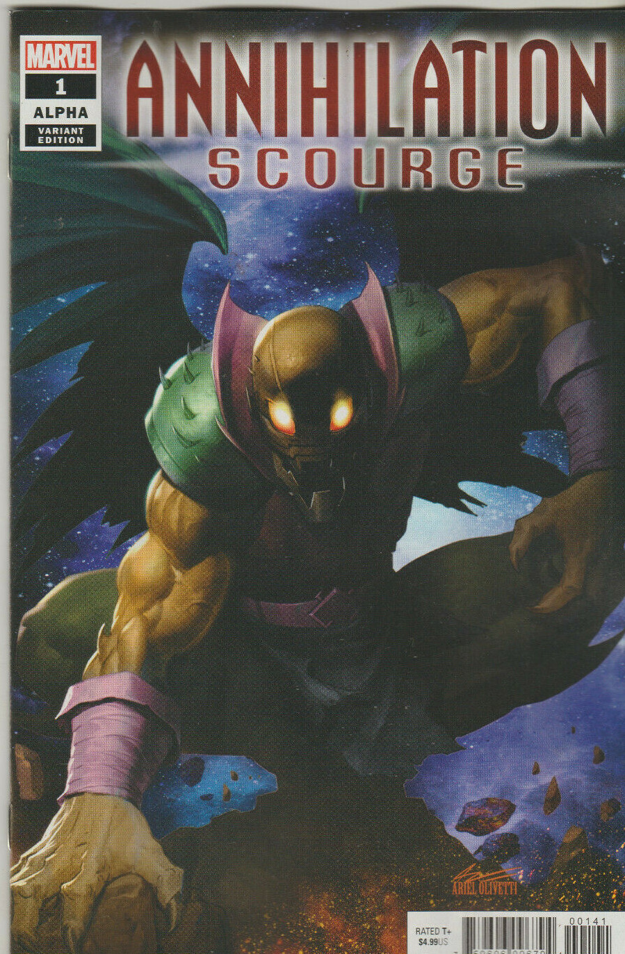 MARVEL COMICS ANNIHILATION SCOURGE ALPHA #1 JANUARY 2020 OLIVETTI VARIANT NM