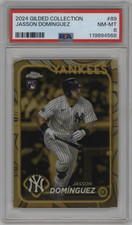 2024 TOPPS GILDED COLLECTION #89 JASSON DOMINGUEZ ROOKIE RC /99 PSA 8