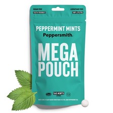 Peppermint Mints - Mega Pouch 560 Mints - Xylitol Sugar Free - Peppersmith