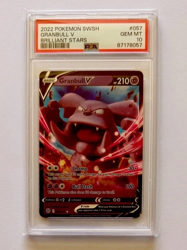 Granbull V 057/172 Swsh09: Brilliant Stars Holo PSA10