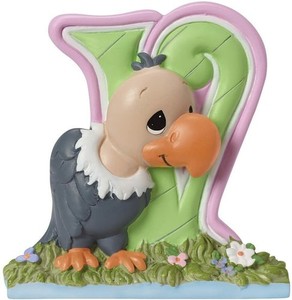 Image of Precious Moments, V Is For Vulture Alphabet Resin Figurine, 153436 New in Box