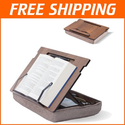 Compact Multi-Purpose Wooden Book Holder - Perfect for Recipes & Reading in Bed