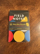 Field Notes Notebooks Third Man Records New Sealed Pack Of 3 Notebooks 