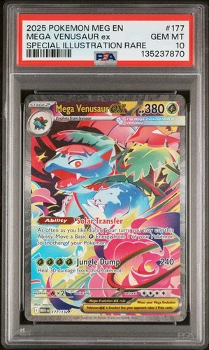 Mega Venusaur ex - Pokemon Mega Evolution Special Illustration Rare 177 - PSA 10