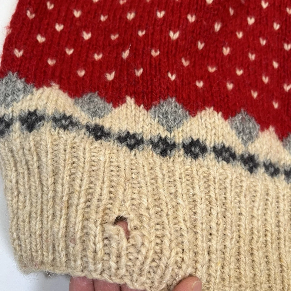 Suéter Tejido Retro NES De Colección Woolrich S 100% Lana Mallard Duck Hunt Para Hombre Foto 3 de 4