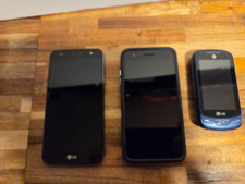 Lot Of 3 LG Cell Phones Parts Only