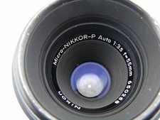 Micro-Nikkor-P 55mm f3.5 Nikon lens manual focus No 650258 Mount Nikon F Non Ai