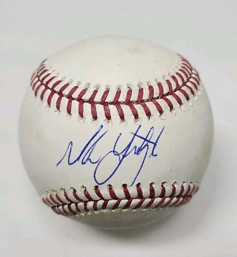 Mike Yastrzemski Signed Autographed Game Used Major League Baseball BRAVES