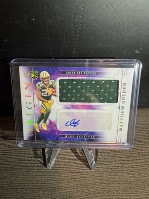 MATTHEW GOLDEN 2025 ORIGINS ROOKIE JUMBO PATCH AUTOGRAPH RPA RC