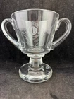 STEUBEN Huge Loving Cup Chalice Glass - Double Handled - 7" Tall - Excellent