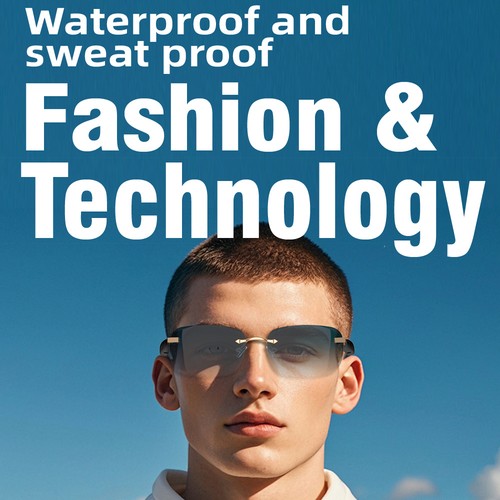 Smart Rimless Sunglasses Bluetooth Earphone Glasses Open Ear Audio Headset - Picture 22 of 39