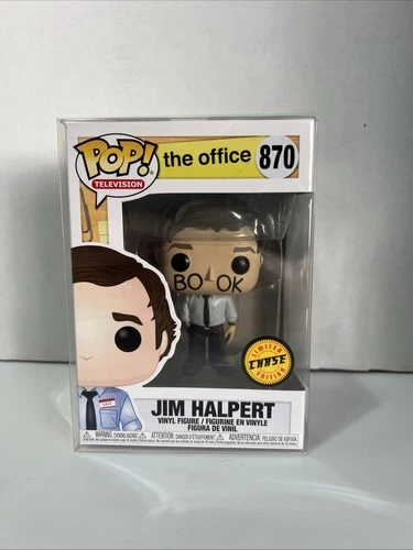 NEW Funko Pop  Jim Halpert #870 "Bookface" Chase Edition The Office w/protector