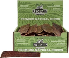 Redbarn Barky Bark Beef Jerky Dog Treats Large 50pk Natural Single Ingredient