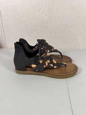 Very G Angelika Bleach Women's Sparta Sandal Size 10 Black