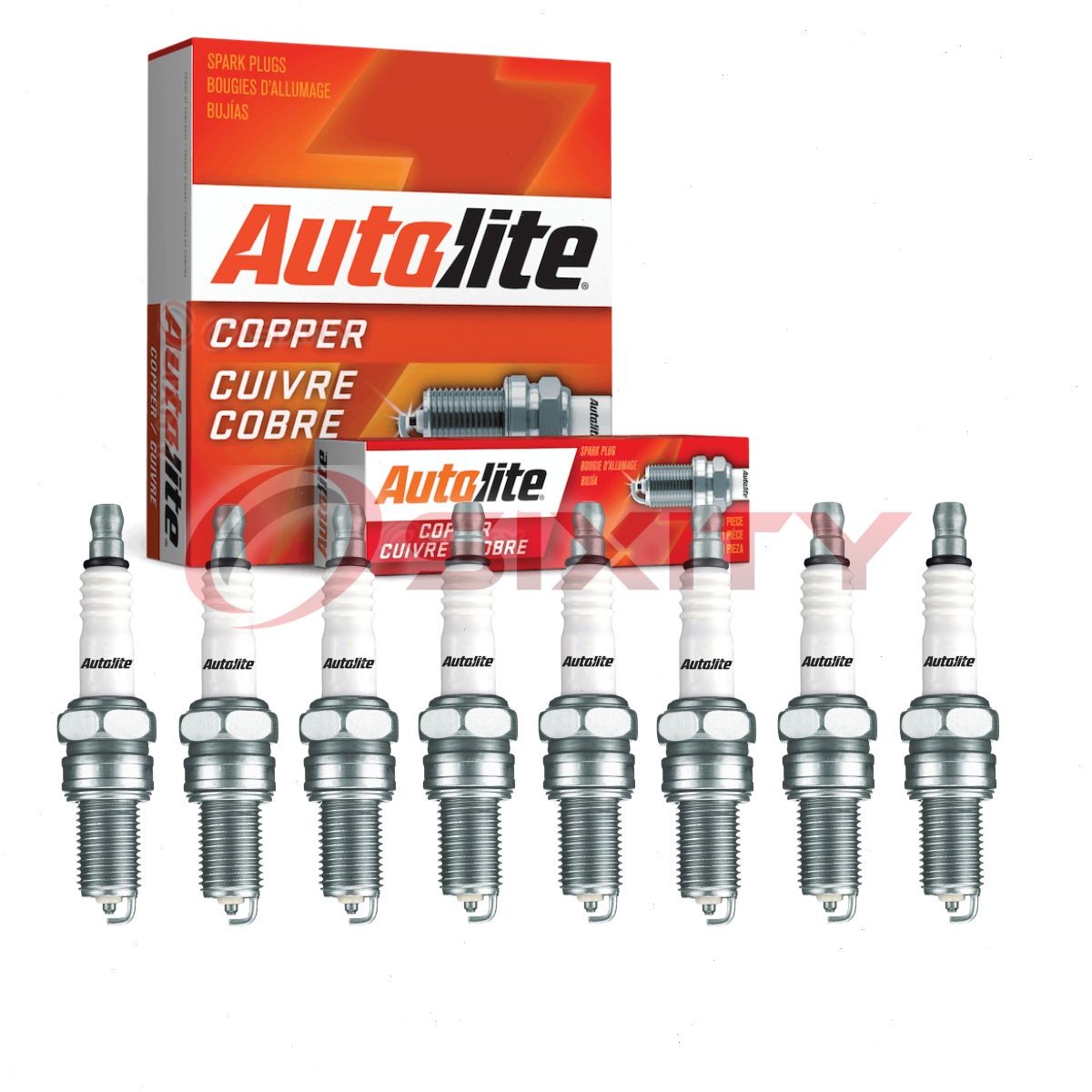 8 pc Autolite Copper Core 4162 Spark Plugs for W6D 905 5329 4108 1230 eu
