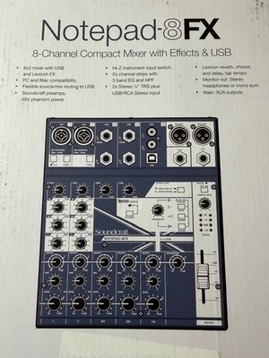 Soundcraft　Notepad 8FX Notepad-8FX | Soundcraft - Professional Audio Mixers | English (US)