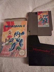 Mega Man 4 Nintendo NES PAL UKV Complete Set with Box and Manual