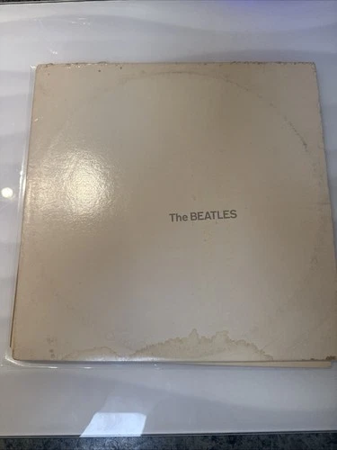 THE BEATLES WHITE ALBUM~RARE WHITE COLOR VINYL 2 LP  (1978) PHOTOS & POSTER