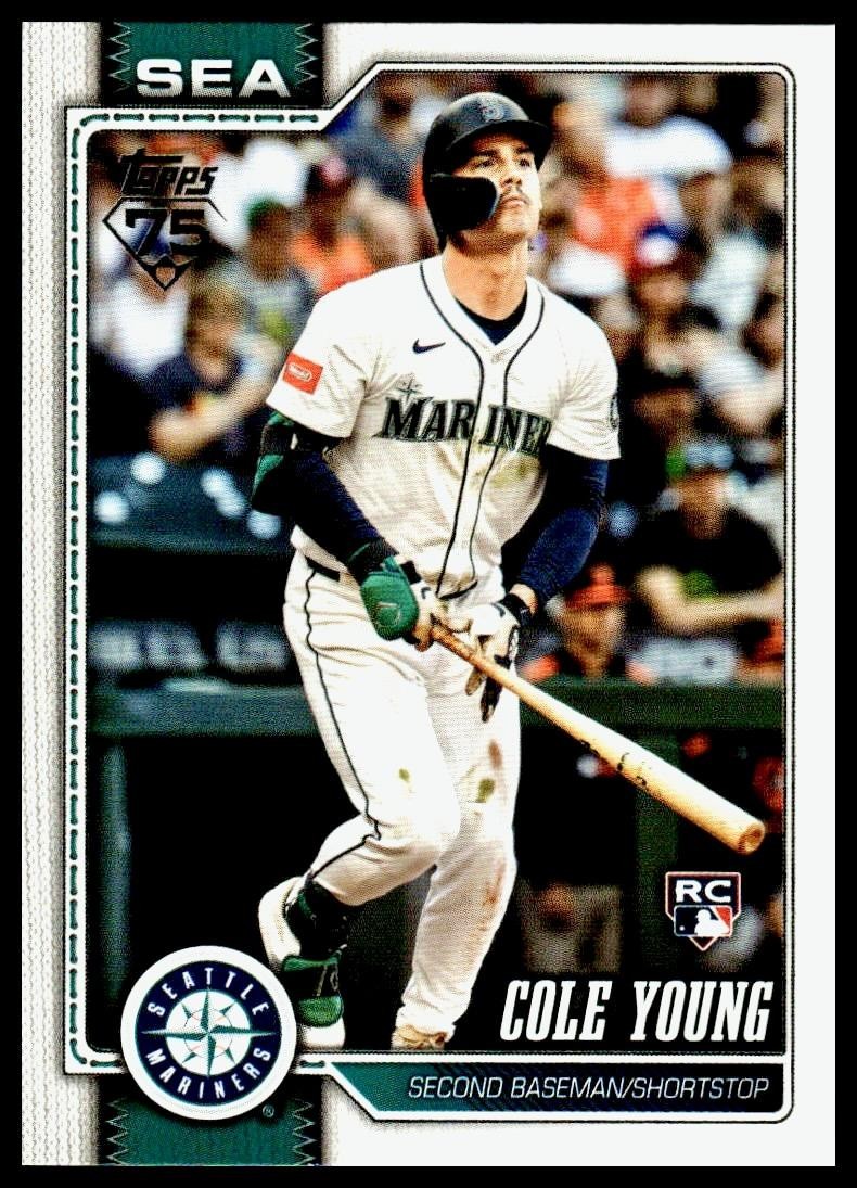 Cole Young 2026 Topps #129 RC Seattle Mariners Rookie