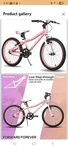 Hiland 20 Inch Kids Mountain Bike for Boys, Girls, Single Speed Kids Bicycles wi