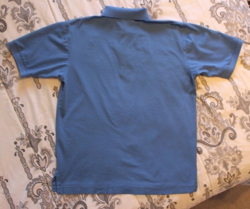 ✅ Outer Banks Reserve Men's sz Small Blue Organo Gold Coffee Polo Golf Shirt - Picture 11 of 11