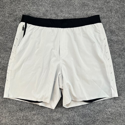 Ten Thousand Shorts Mens XXL White The Interval Lined Short Activewear Gym
