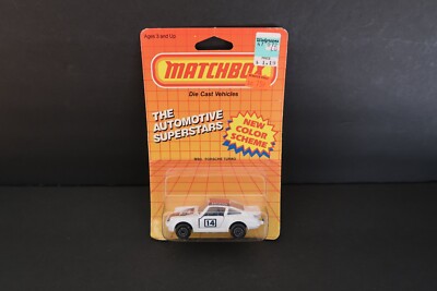 1987 Matchbox Superfast Mainline MB3 Porsche 911 Turbo White Boss 14 Macao NEW