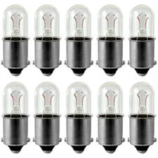 10 Pack 28V 70MA Mini Incandescent Bulb, Bayonet Base