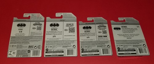 4 VTG SEALED HOT WHEELS BATMAN SERIES TV BATMOBILE, DARKNIGHT ,THE BAT, RETURNS - Picture 4 of 19