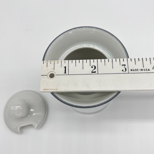DANSK Concerto ALLEGRO GREY Sugar Bowl with Lid Covered Marmalade Made in Japan - Picture 7 of 7
