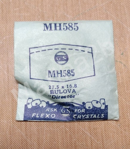 Orologio di ricambio BULOVA GS PartCrystal Plastica Acrilica Vintage NOS - Varietà G4 - Foto 2 di 24