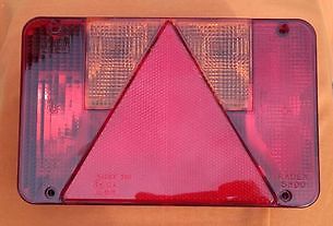 Feu arrière gauche universel RADEX pour remorques 22x14x6cm