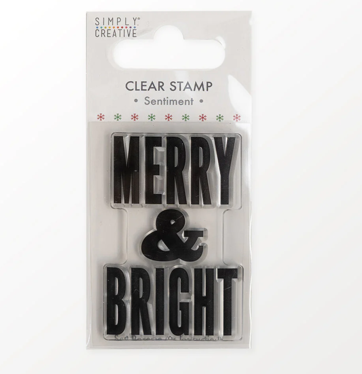 Merry & Bright - Clear Stamp - Simply Creative - Christmas