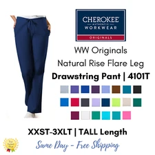 Cherokee Workwear Originals Flare Leg Drawstring Scrub Pant | 4101 TALL