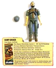 VINTAGE 1980'S G.I JOE CLUTCH 100% COMPLETE WITH FILE CARD EXCELLENT VAMP DRIVER