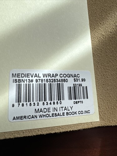 Medieval Wrap Cognac Journal (lined Pages) - Picture 4 of 6