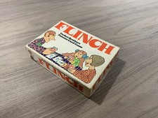 Vintage 1976 Flinch Famous Card Game Complete Original Box Plastic Packaging
