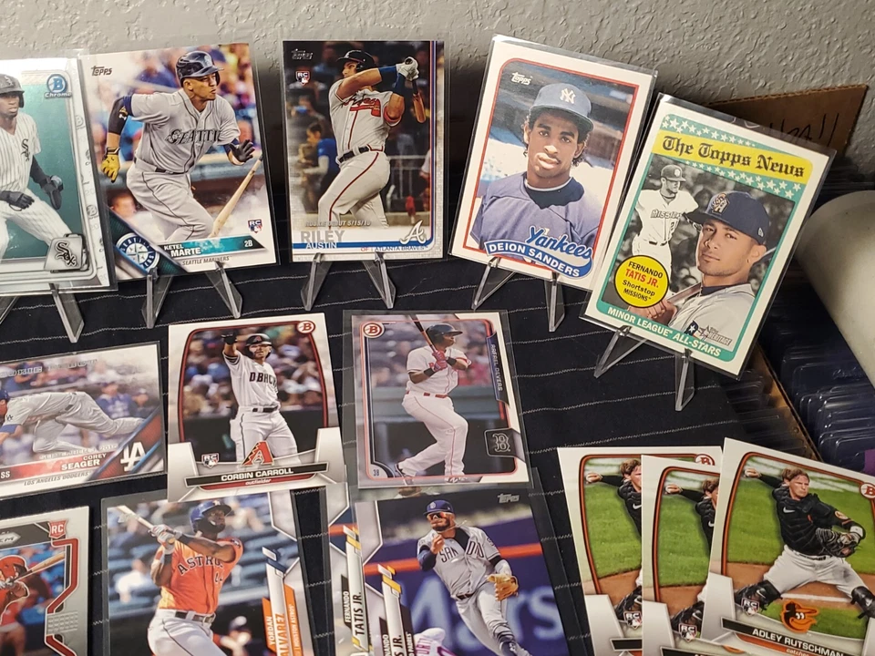Huge Superstar  Baseball Rookie Card Lot Of 105 , 1st, #'d & Inserts 2014- 2023  - Image 3 of 4