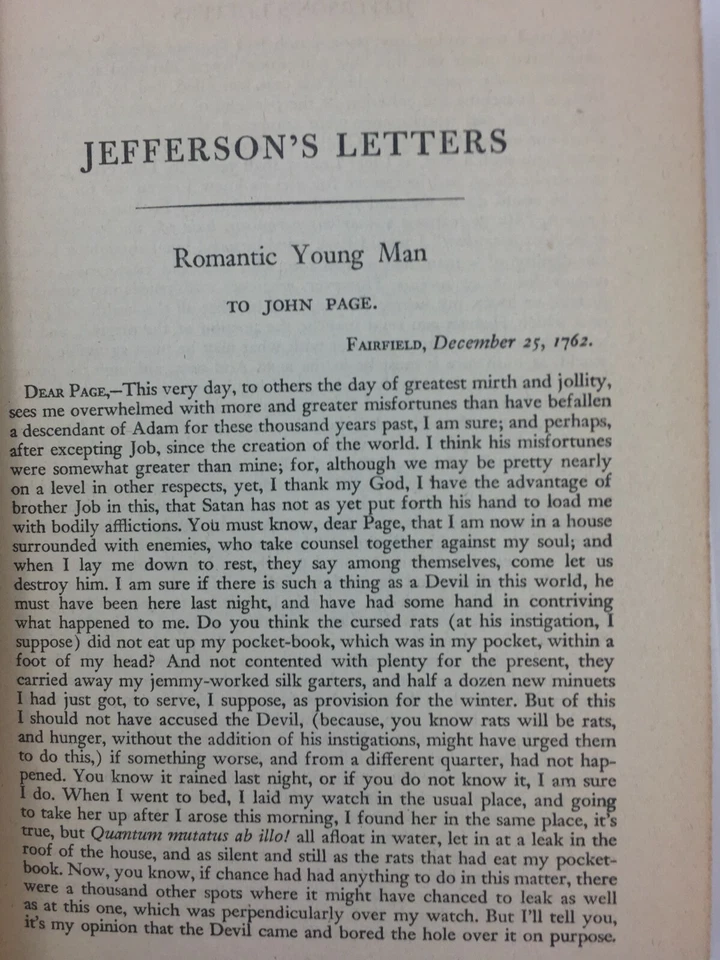 Thomas Jefferson Letters Arranged by Willson Whitman 1960 Vintage Book - Imagem 4 de 4